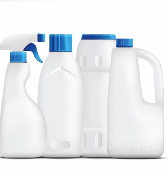 Envases de productos de limpieza